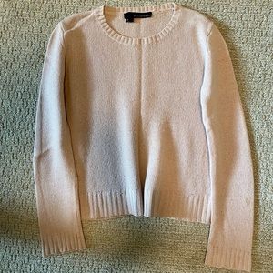 Light Pink Cashmere Crewneck Sweater, 360 CASHMERE, Size XS, Excellent Condition